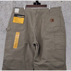 NWT‎ Carhartt Pants Size 44 B11 Des Duck Canvas Dungaree Fit Carpenter Workwear